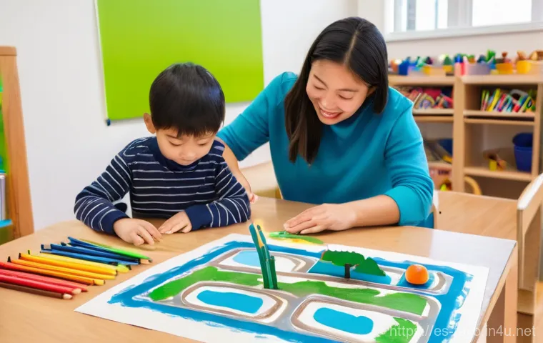 타요 팬덤 커뮤니티 - **Prompt:** A cozy, brightly lit living room scene where a diverse family – a parent and two childre...