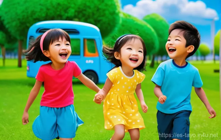 타요 테마곡 제작 과정 - **Prompt: Joyful Park Adventure with Tayo and Friends**

    A vibrant, cheerful, and highly detaile...