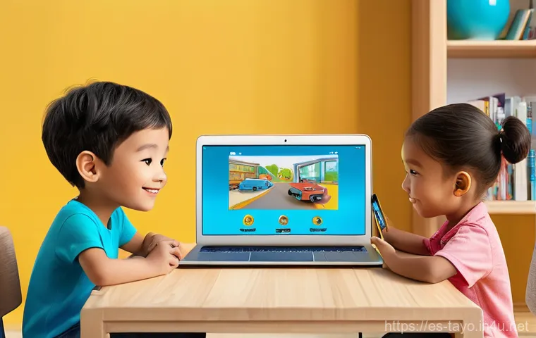 타요와 글로벌 이벤트 - **Prompt:** A heartwarming, illustrative animated scene set in a sunny, green park. Tayo the Little ...