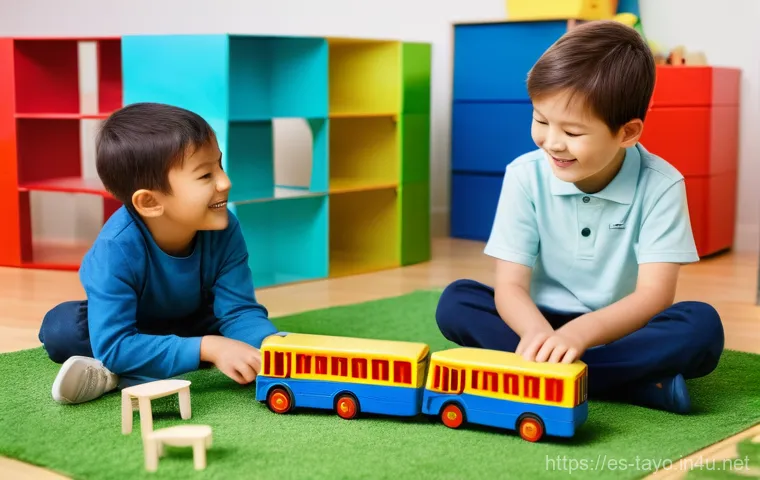 타요 캐릭터 소개 - **A vibrant, cheerful scene showcasing Tayo and his friends in their animated city.**
    "A wide-an...