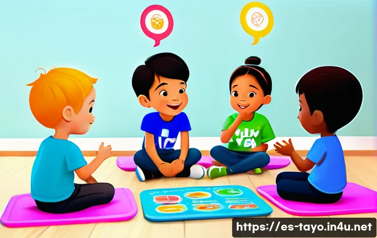 타요와 협업 사례 - **Prompt 1: Tayu's Interactive Learning Adventure**
    "A cheerful and diverse group of children, a...