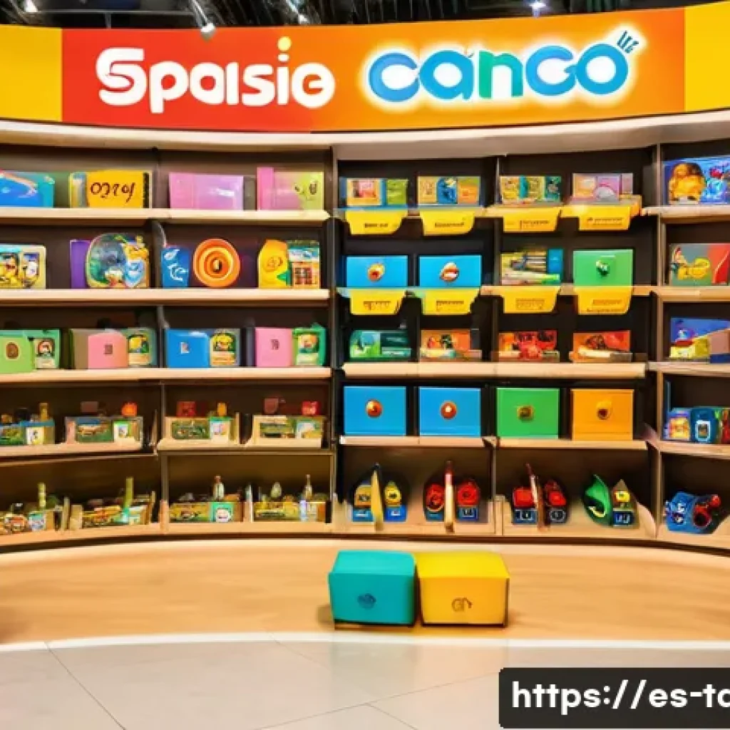 타요의 경제적 가치 - A vibrant retail store interior in a bustling South American city, showcasing a wide range of colorf...